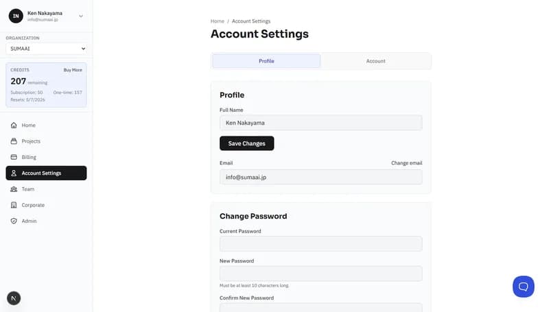 Account Settings