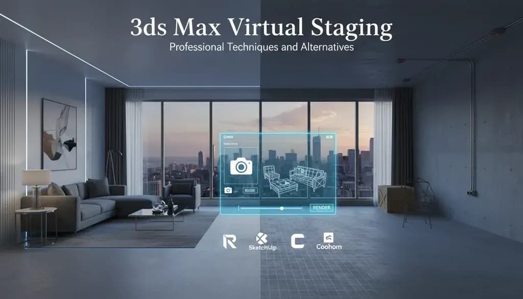 3ds Max Virtual Staging: Professional Techniques and Alternatives for Real Estate