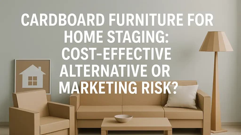 Cardboard Furniture for Home Staging: Cost-Effective Alternative or Marketing Risk?