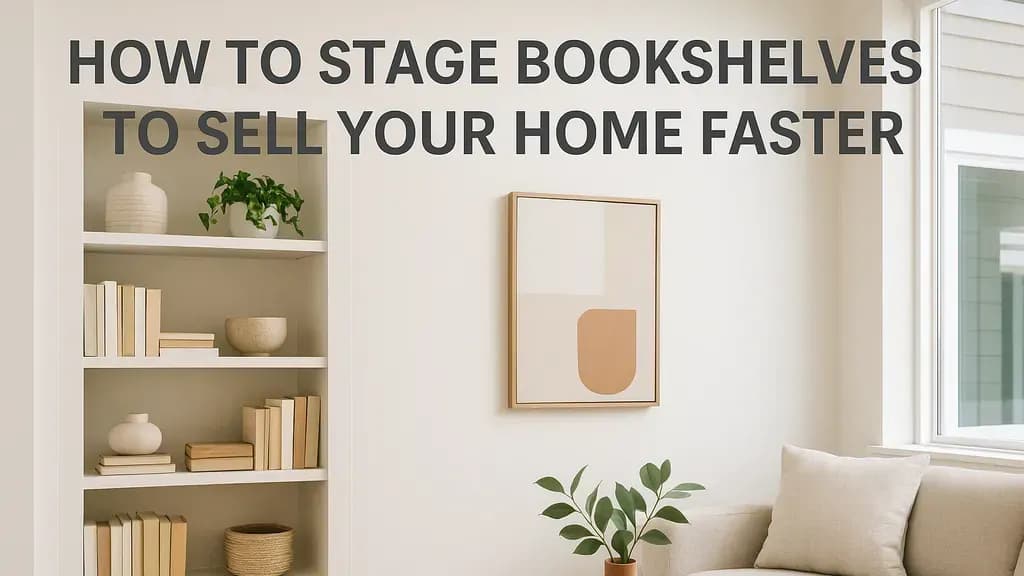 How to Stage Bookshelves to Sell Your Home Faster
