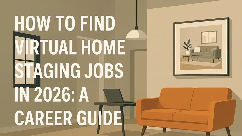 How to Find Virtual Home Staging Jobs in 2026: A Career Guide